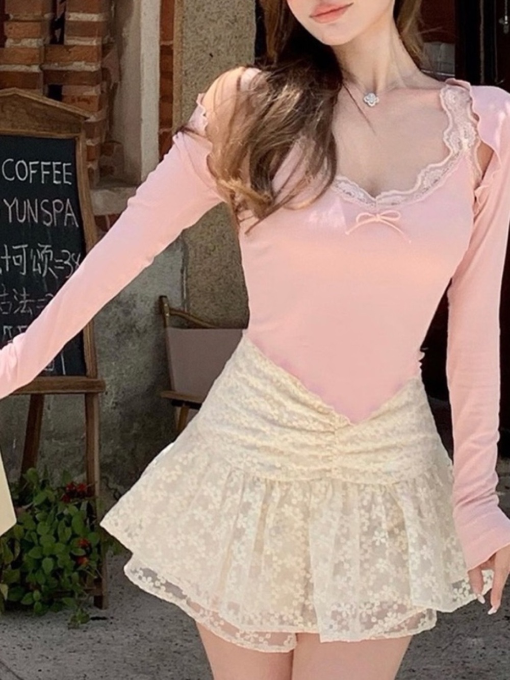 *Chic Memory* Lace Mini Skort NWOT